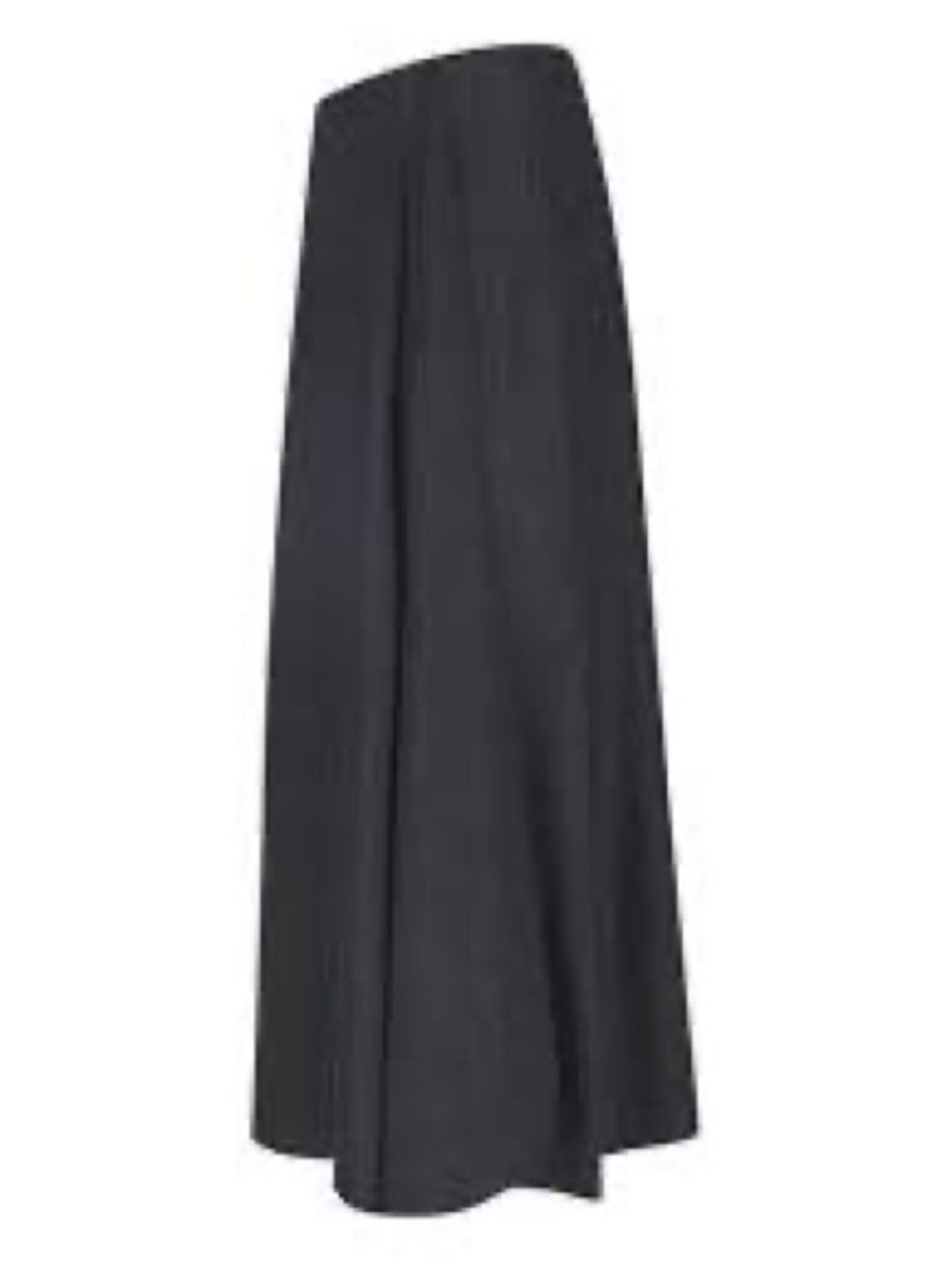 Aleeza Paris maxi skirt gray wool blend A-line size Large,